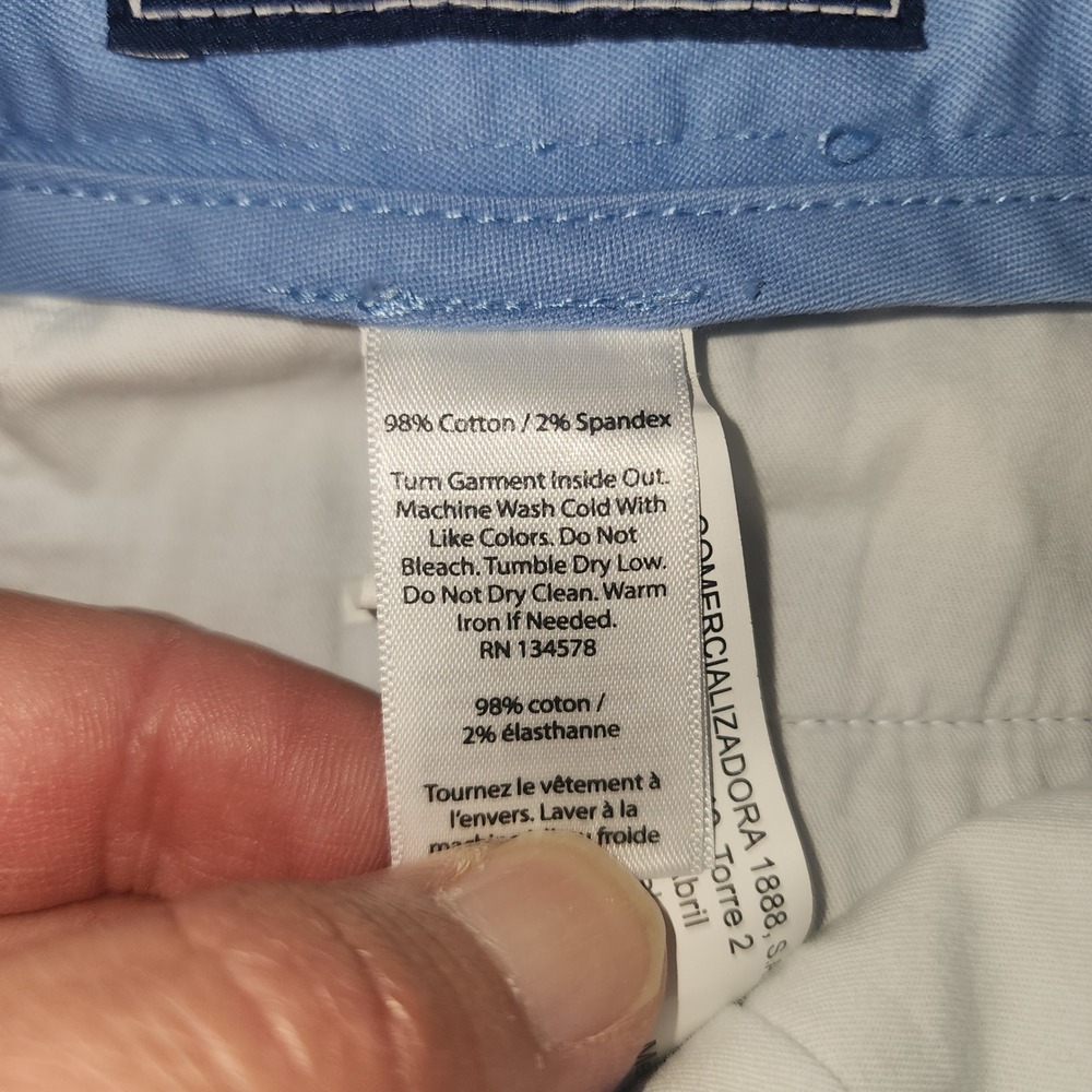 Vineyard Vines Breaker Pant Mens 36x32 Blue Chino Straight Leg Cotton Stretch - Picture 5 of 11